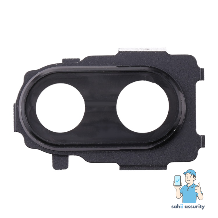 Camera Lens Glass with Frame for Xiaomi Redmi Note 7 Black